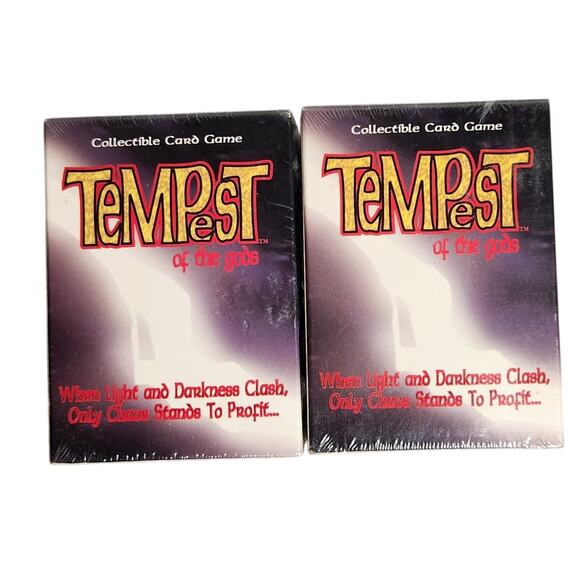 Black Dragon Tempest Of The Gods Starter Decks CCG Lot Of 2 1995 Brand New - Picture 1 of 4